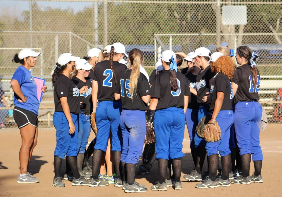 SPC Softball Student-Athlete Huddle