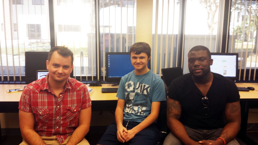 These three SPC students recently joined the Robotics Club.