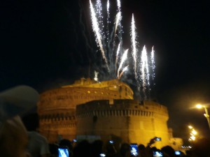 Fireworks at the Castle Sant'Angelo 1