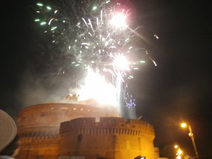 Fireworks at the Castle Sant'Angelo 3