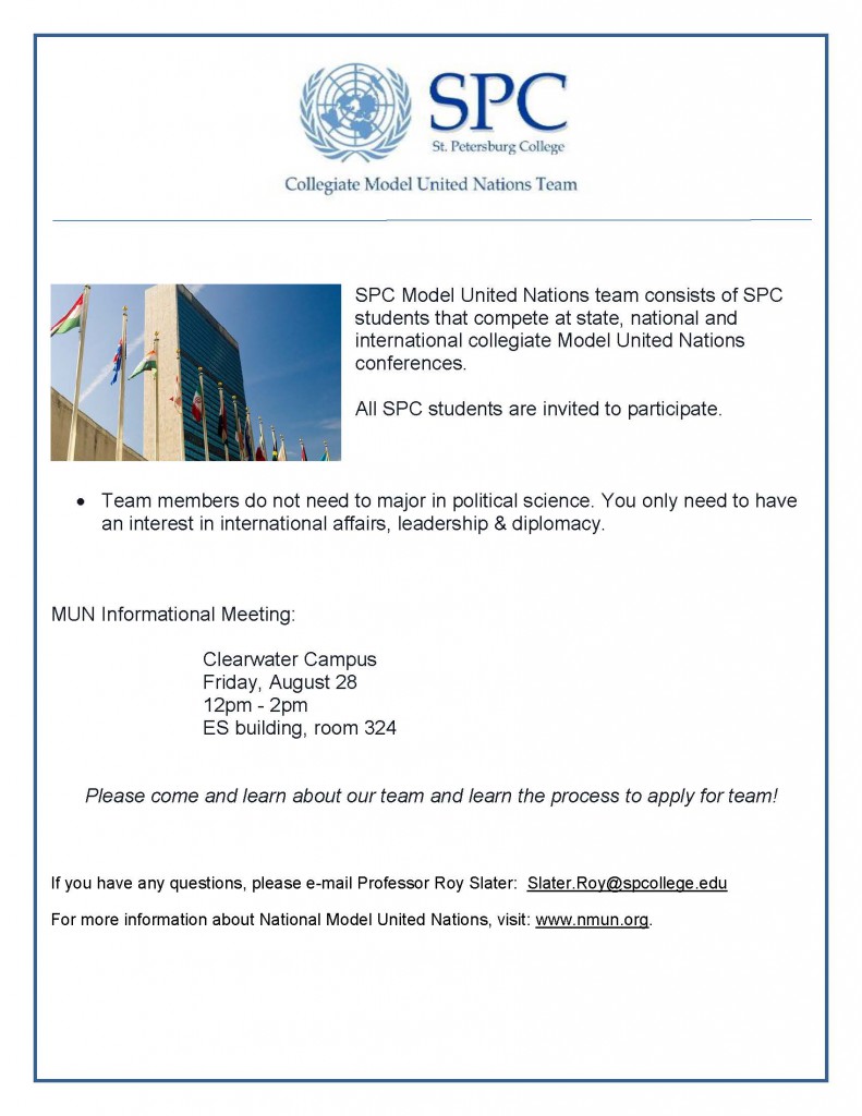 Model UN flyer