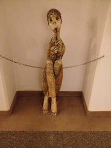 There were a lot of these interesting statues in the Hotel Trinity.