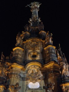 The Trinity Column, a world heritage sight made in the Baroque period in celebration of Catholicism.