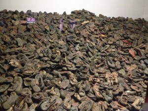 Collections like these are common. In the picture are children's shoes. 