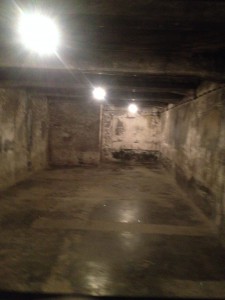 Inside the gas chambers.