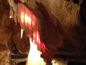Mesmerizing formation in the caves. 