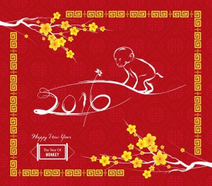 lunar new year 2016 monkey