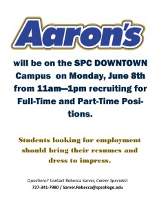 Aaron's Recruing Flyer