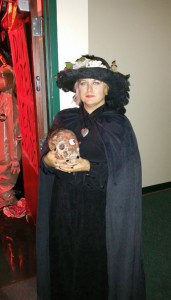 Dr. Brandy Stark, an SPC instructor and paranormal investigator, gathered guests together and gave a history of zombies from ancient Greece until today.