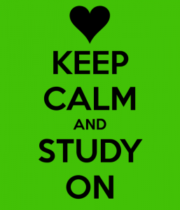 keep calm and study