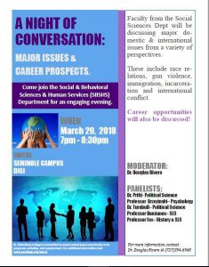 Community Week A Night of Conversation flier