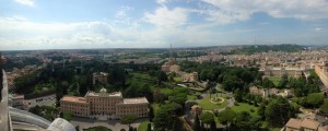 Our view from the top of St. Peter's Basilica