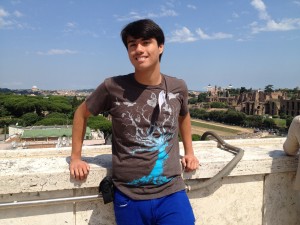 Me at the roof of the UN Food and Agriculture Organization.
