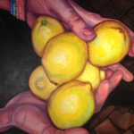 Painting of lemons