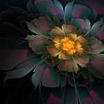 Digital art of a flower