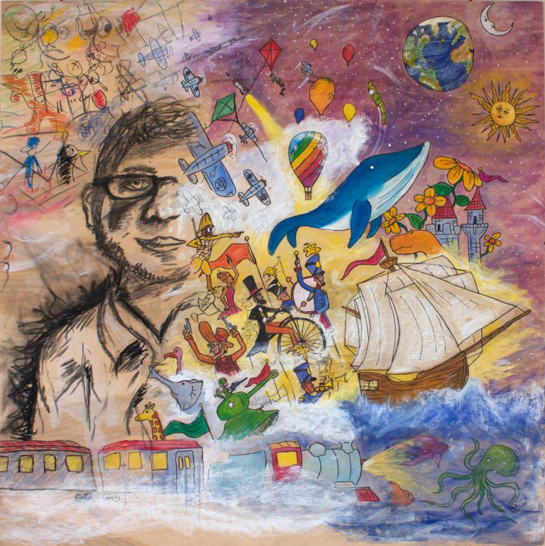 Self-portrait art of/by Trevor Merada