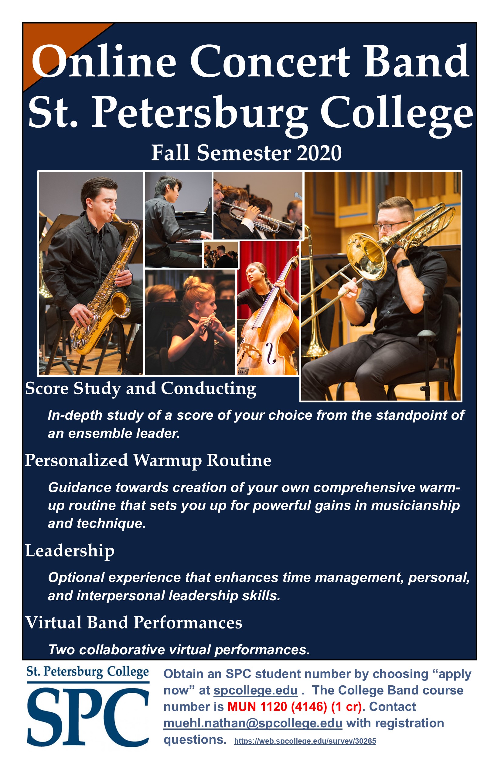 Join SPC Concert Band as a virtual online experience Fall 2020 - Arts Join SPC Concert Band as a virtual online experience Fall 2020 - Arts