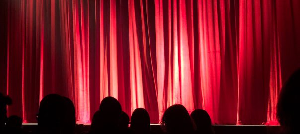 red theater curtain