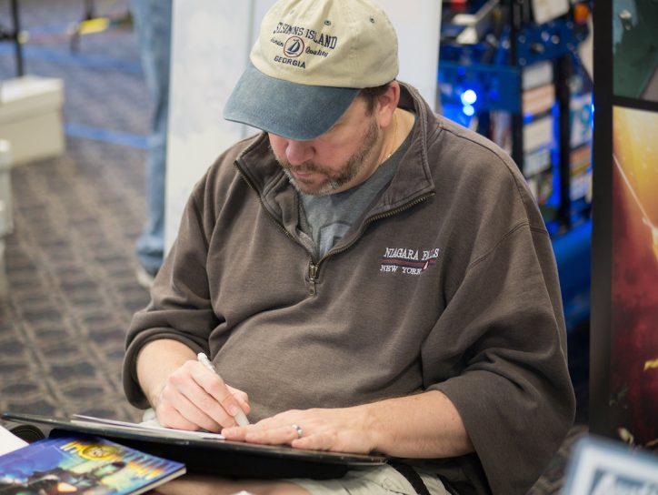 creative comic book artist at Comic Con event