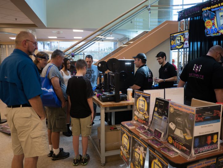 3d printing demo at Comic Con event