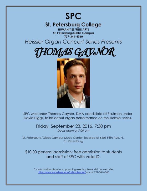 Thomas Gaynor flyer