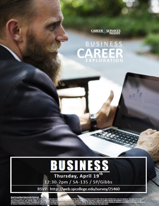 Flier for the Career Exploration Workshop