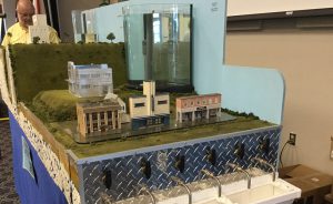 The process of water treatment was put on display during the event. 