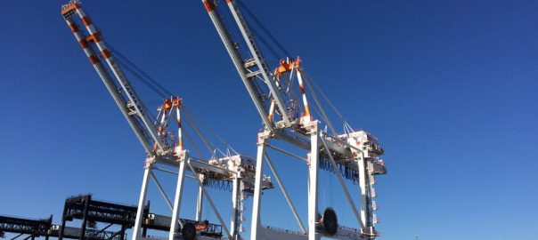 photo of Port Tampa Bay cranes