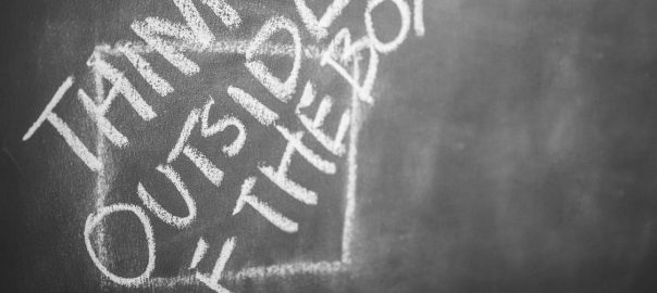 Chalkboard reading: Think outside of the box