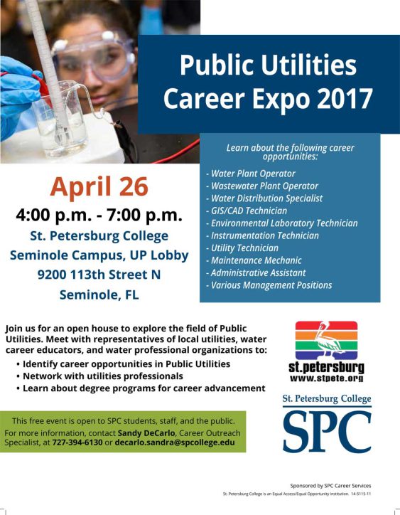 Public Utilities Career Expo flyer