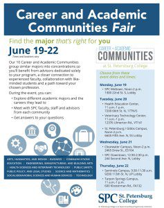 career-academic-communities-fair flyer