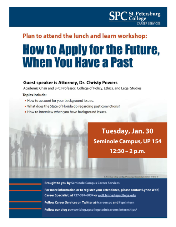 Career planning event flier