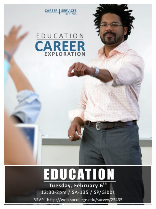 Education Career Exploration poster