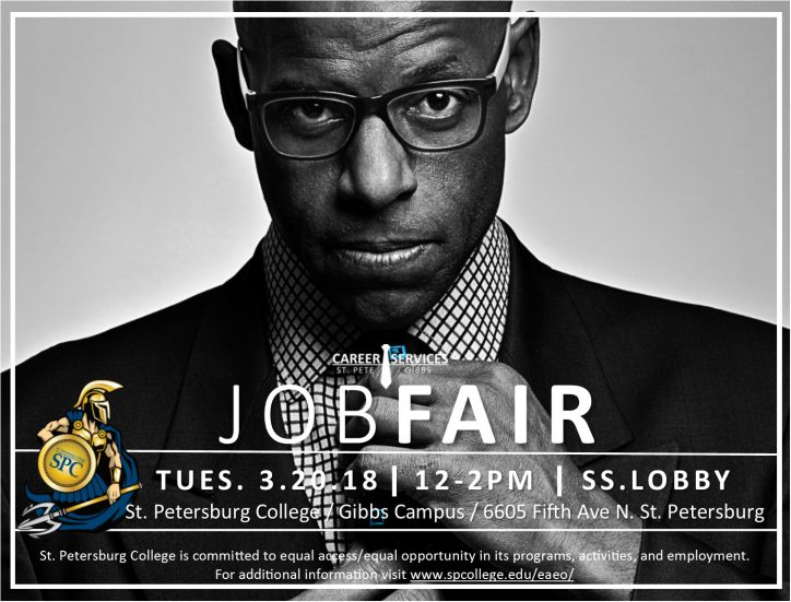 Advertisement for the Spring Job Fair 2018