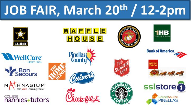 Visual List of Vendors Attending 2018 Spring Job Fair