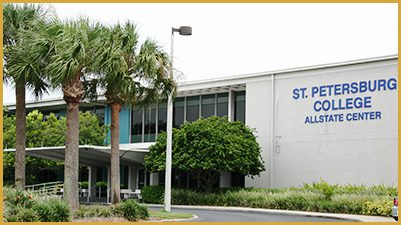 An outdoor view of the Allstate Center.