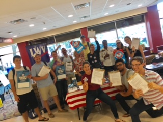The League at SPC registers new voters for National Voter Registration Day