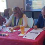 SPC Employees at Seminole Campus filling out paper work