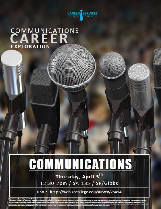 Communications Career Exploration event