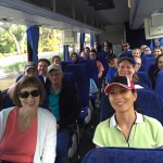 SPC volunteers for the Special Olympics on the bus.