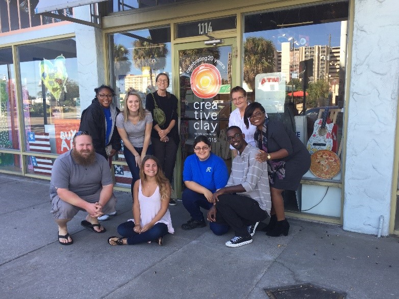 Education Students Volunteer at St. Petersburg Arts Center