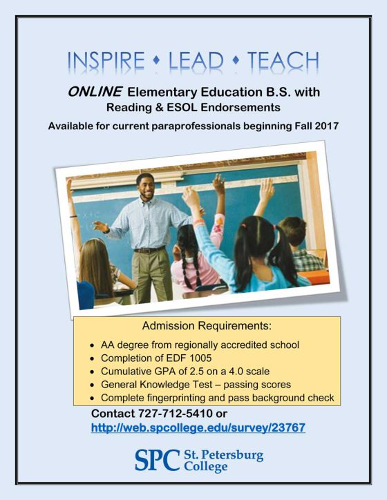 Information Session for Elementary Education Online