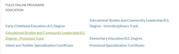 Education programs fully online