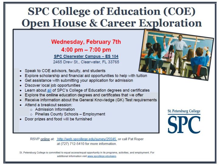 COE Career Exploration and Open House Feb. 7th
