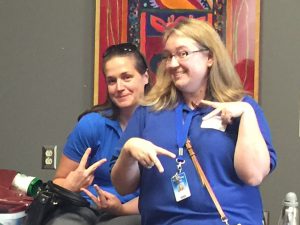 College of Education faculty Dr. Emily Hoeh, Jessica Curtis