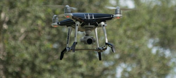 drone in flight