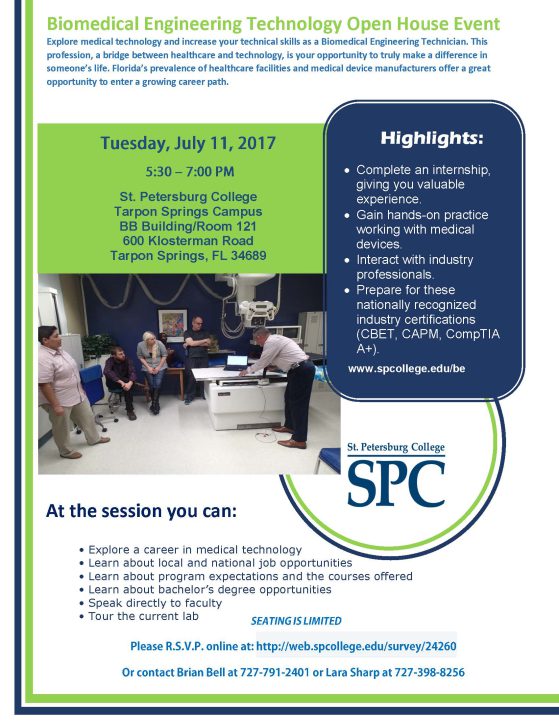 Biomedical Engineering Technology Open House