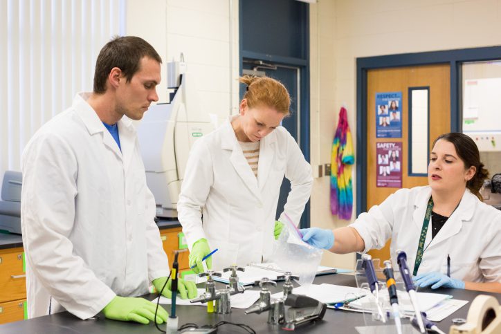 Photo of biotechnology students