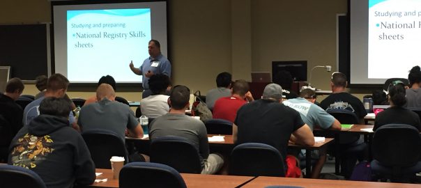 EMT graduates prep for national registry exam
