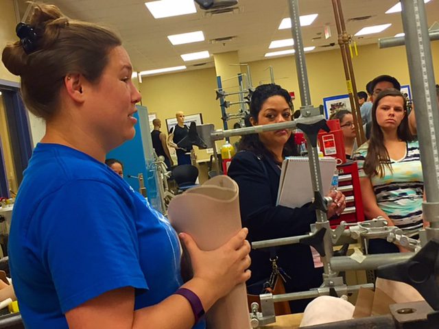 Orthotics and Prosthetics student demonstration